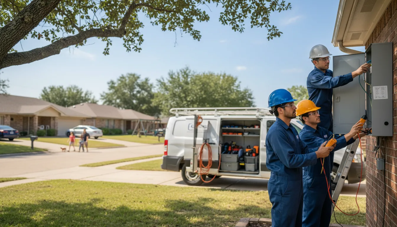 Certified electrician providing emergency electrical services in Gorum, LA